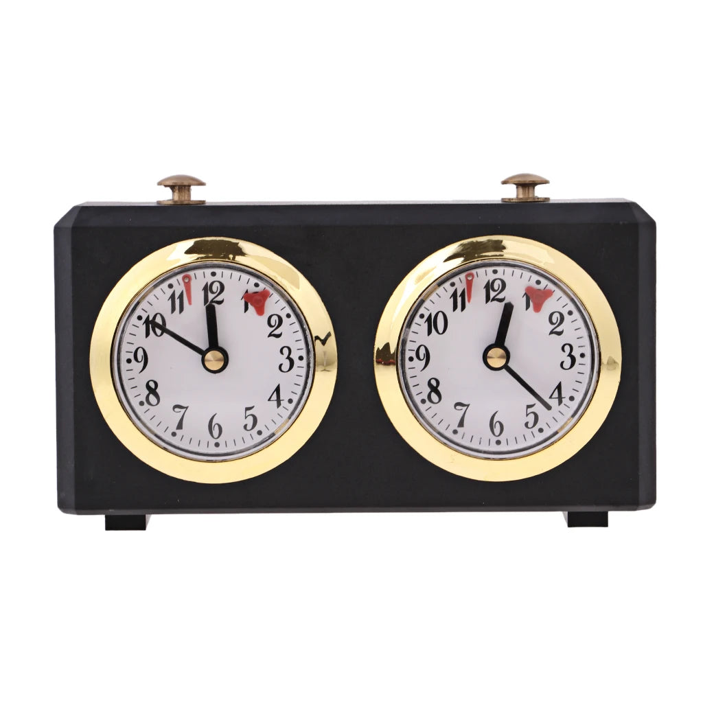 Retro Analog Chess Clock Timer - Wind-Up Mechanical Chess Clock