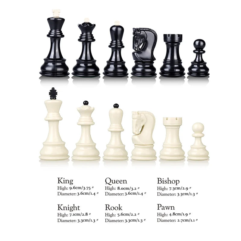 Staunton Chessmen Weighted Chess Pieces Only, 2 Extra Queens - No Board