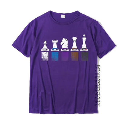 Jiu Jitsu Belt Rank Chess Vintage BJJ T-Shirt Party Top T-Shirts For Men Cotton Tops Tees Casual On Sale