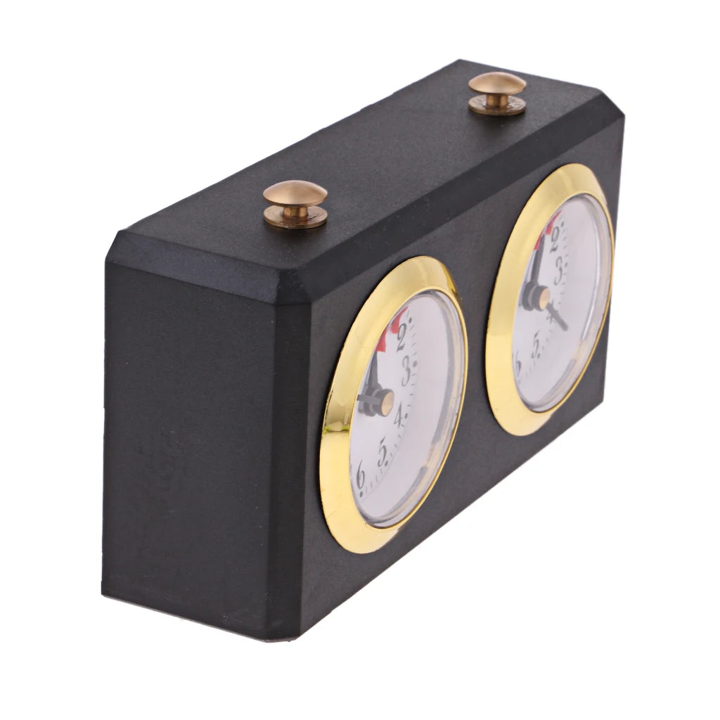 Retro Analog Chess Clock Timer - Wind-Up Mechanical Chess Clock