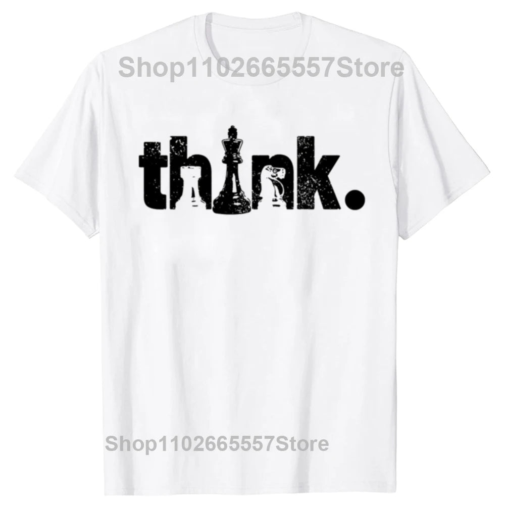 Funny Chess Player T Shirts Summer Checkmate Graphic Cotton Streetwear Short Sleeve Birthday Gifts T-shirt Mens Clothing