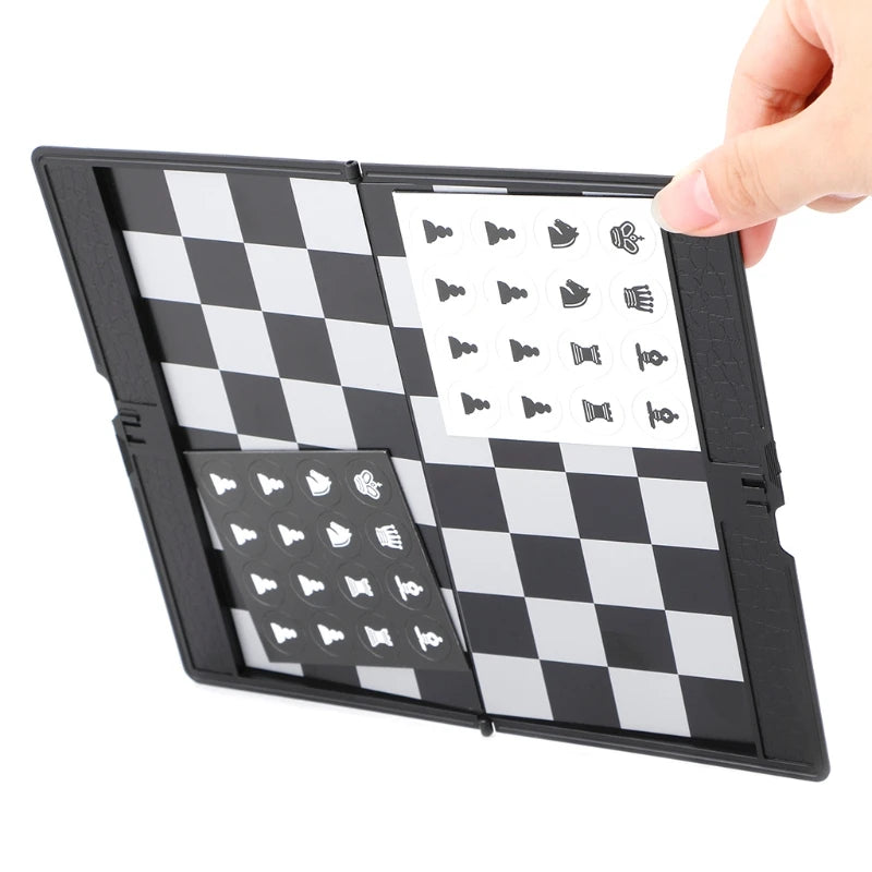 Pocket Folding International Chess Set Board Checkers