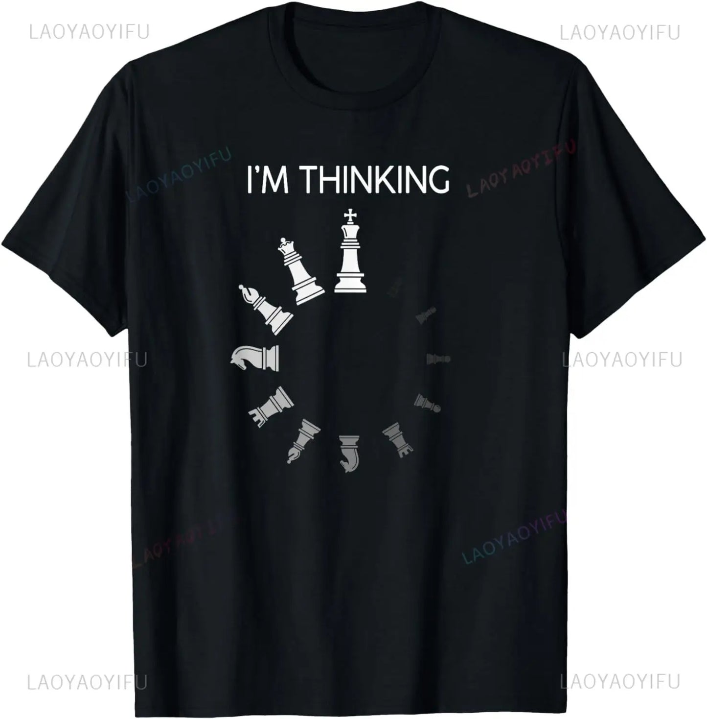 I AM THINKING Chess Pieces I'm Thinking Chess Player Lover T-Shirt
