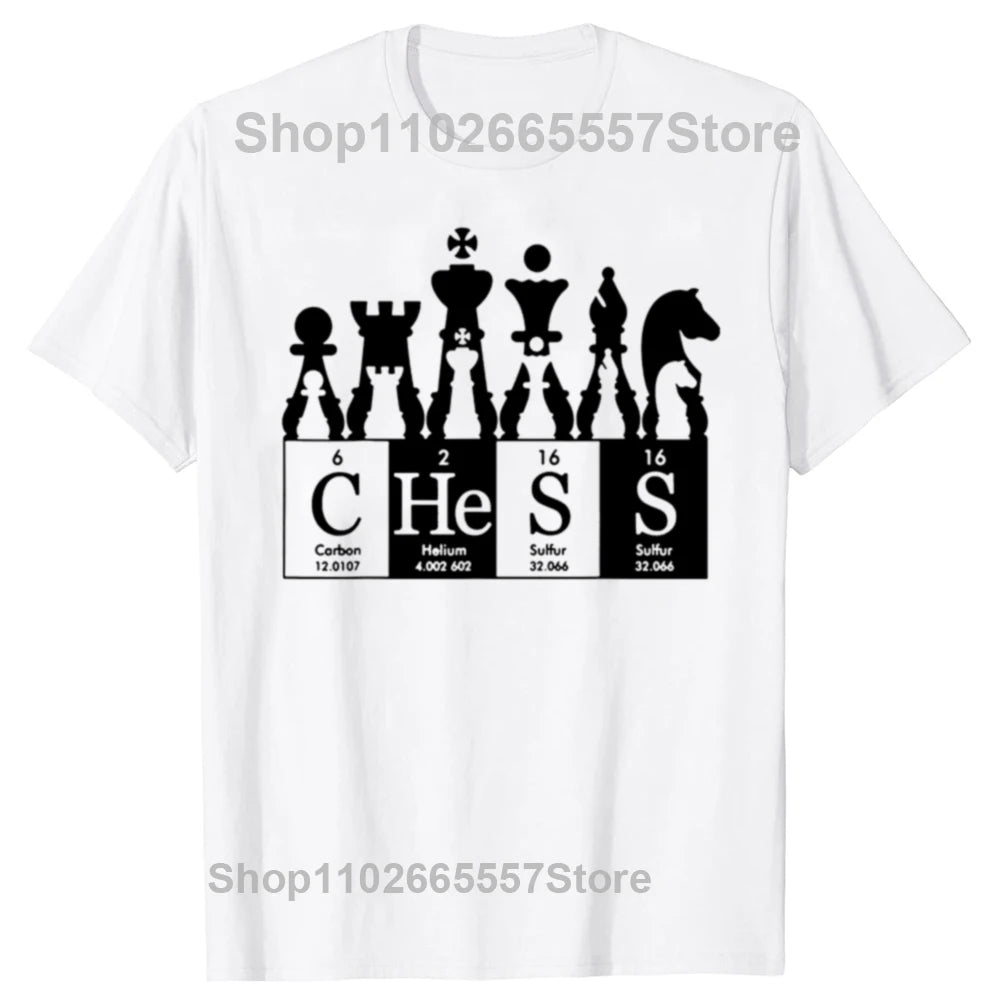 Funny Chess Player T Shirts Summer Checkmate Graphic Cotton Streetwear Short Sleeve Birthday Gifts T-shirt Mens Clothing