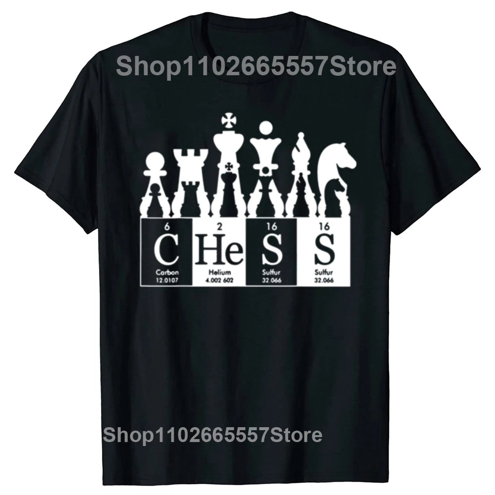 Funny Chess Player T Shirts Summer Checkmate Graphic Cotton Streetwear Short Sleeve Birthday Gifts T-shirt Mens Clothing