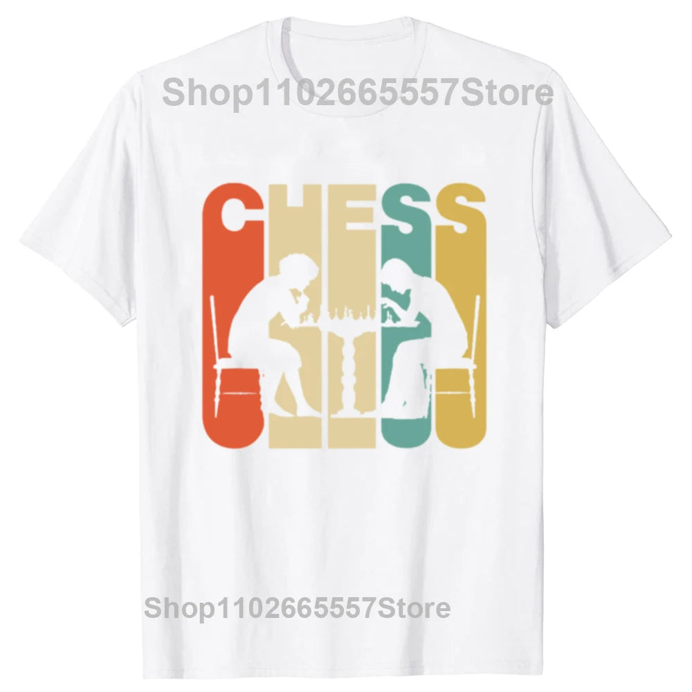Funny Chess Player T Shirts Summer Checkmate Graphic Cotton Streetwear Short Sleeve Birthday Gifts T-shirt Mens Clothing