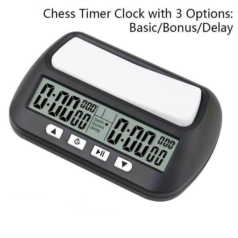 Portable Digital Chess Clock with Count Up/Down Timer and LED Display - Perfect Gift for Chess Enthusiasts